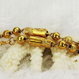 Collier Plaqué Or 18 Carats À Motif Dragon Masculin De Haute Qualité