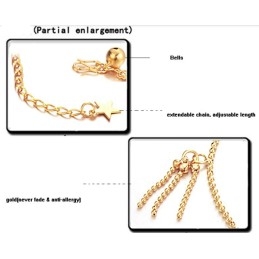 Bracelet De Cheville En Plaqué Or 18 Carats Pour Femme, De Qualité Supérieure, En Forme De Boule
