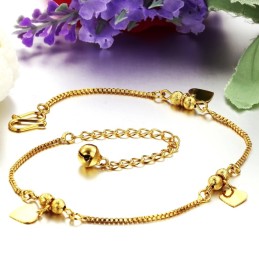 Bracelet De Cheville Plaqué Or 18 Carats Pour Femme, Qualité Et Quantité Garanties
