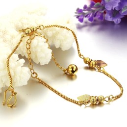 Bracelet De Cheville Plaqué Or 18 Carats Pour Femme, Qualité Et Quantité Garanties