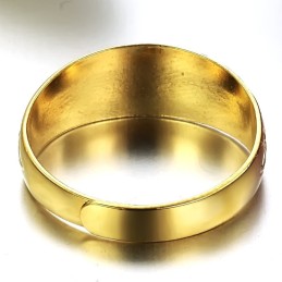Bague Féminine Concise En Plaqué Or 18 Carats De Réputation Fiable