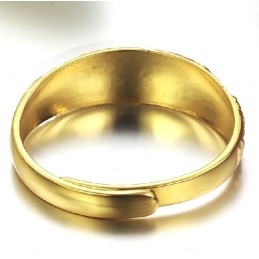 Bague Classique Pour Femme En Plaqué Or 18 Carats De Qualité Supérieure
