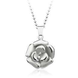 Magnifique Pendentif En Titane En Forme De Rose Pour Homme - Chaîne Offerte