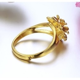 Bague Classique Plaquée Or 18 Carats Pour Femme, Grande Variété