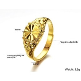 Bague Classique Pour Femme En Plaqué Or 18 Carats, Qualité Et Quantité Garanties