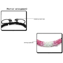 Bracelet En Cristal De Haute Qualité En Forme De Boule Pour Femme