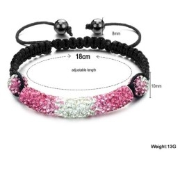 Bracelet Boule En Cristal Pour Femme, Complet Avec Spécifications