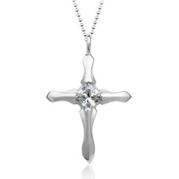 Pendentif Croix Élégant En Titane Pour Homme - Chaîne Offerte