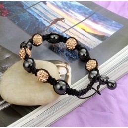 Bracelet En Cristal De Haute Qualité En Forme De Boule Pour Femme