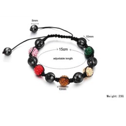 Bracelet En Cristal De Haute Qualité En Forme De Boule Pour Femme