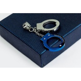 Pendentif Exquis En Titane En Forme De Menottes Pour Homme - Chaîne Offerte