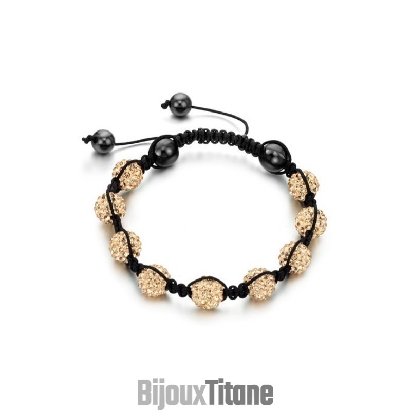 Bracelet En Cristal En Forme De Boule Pour Femme, De Qualité Stable Bracelet En Cristal En Forme De Boule Pour Femme, De Qualité Stable