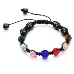 Bracelet Boule En Cristal Pour Femme, Complet Avec Spécifications