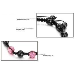 Bracelet En Cristal De Haute Qualité En Forme De Boule Pour Femme