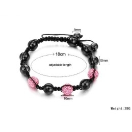 Bracelet En Cristal En Forme De Boule Pour Femme De Qualité Supérieure