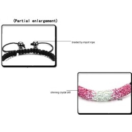 Bracelet En Cristal Durable En Forme De Boule Pour Femme