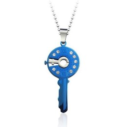 Magnifique Pendentif En Titane En Forme De Clé Maîtresse - Chaîne Offerte