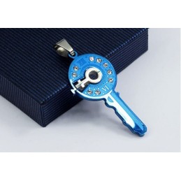 Magnifique Pendentif En Titane En Forme De Clé Maîtresse - Chaîne Offerte