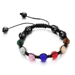 Bracelet Boule En Cristal Pour Femme, Complet Avec Spécifications