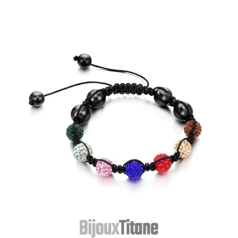 Bracelet Boule En Cristal Pour Femme, Complet Avec Spécifications