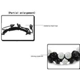 Bracelet En Cristal De Haute Qualité En Forme De Boule Pour Femme
