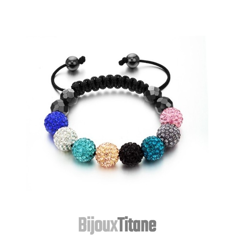 Bracelet En Cristal En Forme De Boule Pour Femme, De Qualité Stable Bracelet En Cristal En Forme De Boule Pour Femme, De Qualité Stable