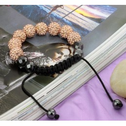 Bracelet En Cristal En Forme De Boule Pour Femme, Facile À Utiliser