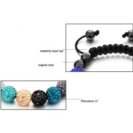 Bracelet En Cristal En Forme De Boule Pour Femme, Facile À Utiliser