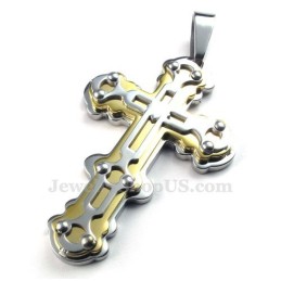 Collier Pendentif Croix En Titane Pour Homme (Chaîne Offerte)