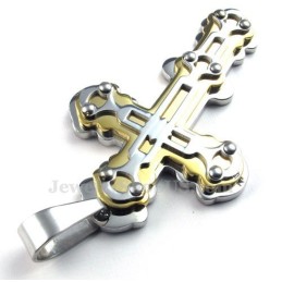 Collier Pendentif Croix En Titane Pour Homme (Chaîne Offerte)