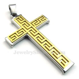 Collier Pendentif Croix En Titane Pour Homme (Chaîne Offerte)