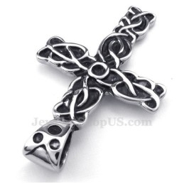 Magnifique Collier Avec Pendentif Croix En Titane Pour Homme (Chaîne Offerte)