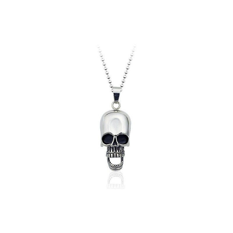 Pendentif Crâne Humain En Titane Pour Homme, Nouveau Style – Chaîne Offerte Pendentif Crâne Humain En Titane Pour Homme, Nouveau Style – Chaîne Offerte