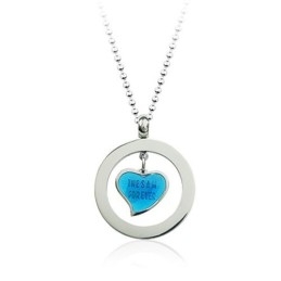 Pendentif Cœur En Titane Tendance - Chaîne Offerte