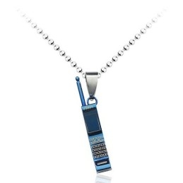 Pendentif De Téléphone Portable Bleu En Titane Pour Homme, Nouveau Style – Chaîne Offerte