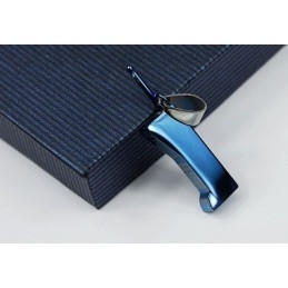 Pendentif De Téléphone Portable Bleu En Titane Pour Homme, Nouveau Style – Chaîne Offerte