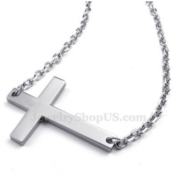Collier Pendentif Croix En Titane (Chaîne Gratuite)