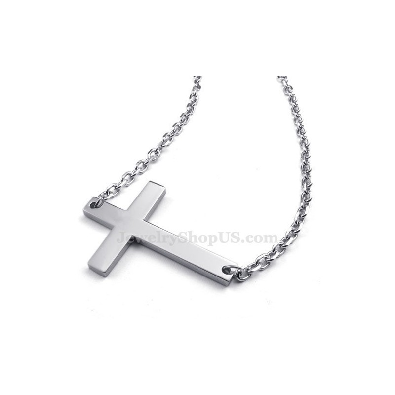Collier Pendentif Croix En Titane (Chaîne Gratuite) Collier Pendentif Croix En Titane (Chaîne Gratuite)