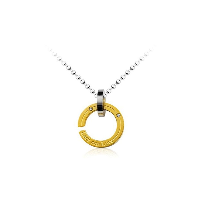 Regardez Notre Pendentif Love Circle En Titane - Chaîne Gratuite Regardez Notre Pendentif Love Circle En Titane - Chaîne Gratuite