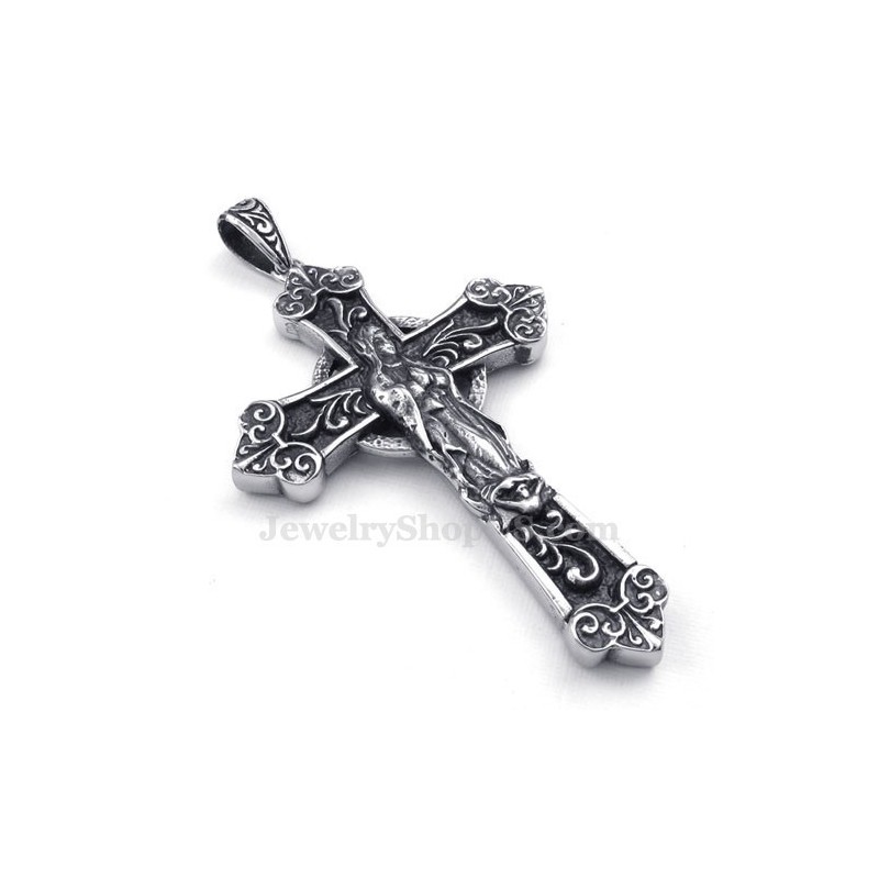 Collier Pendentif Croix Notre-Dame En Titane (Chaîne Gratuite) Collier Pendentif Croix Notre-Dame En Titane (Chaîne Gratuite)
