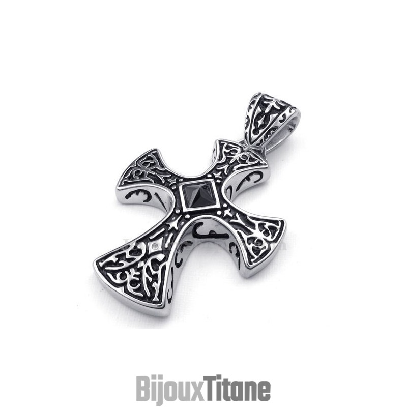 Collier Pendentif Croix En Titane (Chaîne Gratuite) Collier Pendentif Croix En Titane (Chaîne Gratuite)
