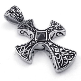 Collier Pendentif Croix En Titane (Chaîne Gratuite)
