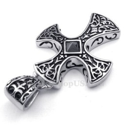 Collier Pendentif Croix En Titane (Chaîne Gratuite)