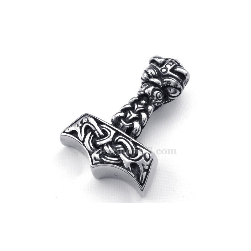 Collier Pendentif Marteau De Thor En Titane (Chaîne Gratuite) Collier Pendentif Marteau De Thor En Titane (Chaîne Gratuite)