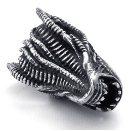 Collier Pendentif Monstre En Titane (Chaîne Gratuite)
