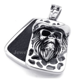 Collier Pendentif Tête De Mort En Titane (Chaîne Offerte)