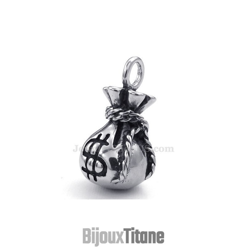 Collier Pendentif Portefeuille Et Sac À Main En Titane (Chaîne Gratuite)