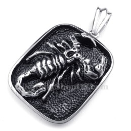 Collier Pendentif Scorpion En Titane (Chaîne Gratuite)