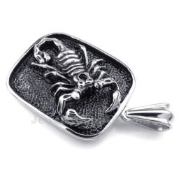 Collier Pendentif Scorpion En Titane (Chaîne Gratuite)