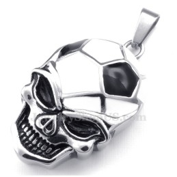Collier Avec Pendentif Tête De Mort En Titane (Chaîne Offerte)